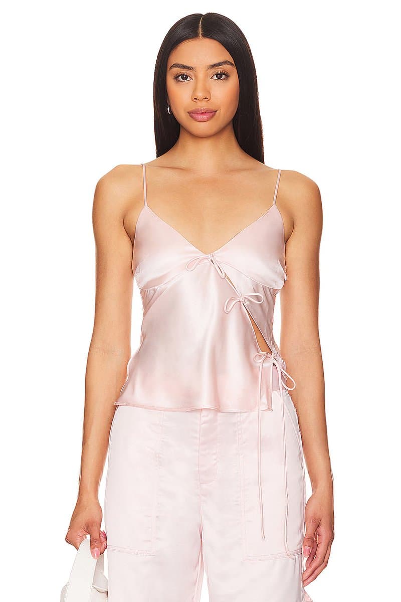 revolve Revolve Elegant Blush Bow Cami in Blush
