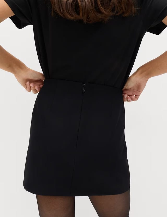 Marks & Spencer M&S A-Line Mini Skirt Black - 2