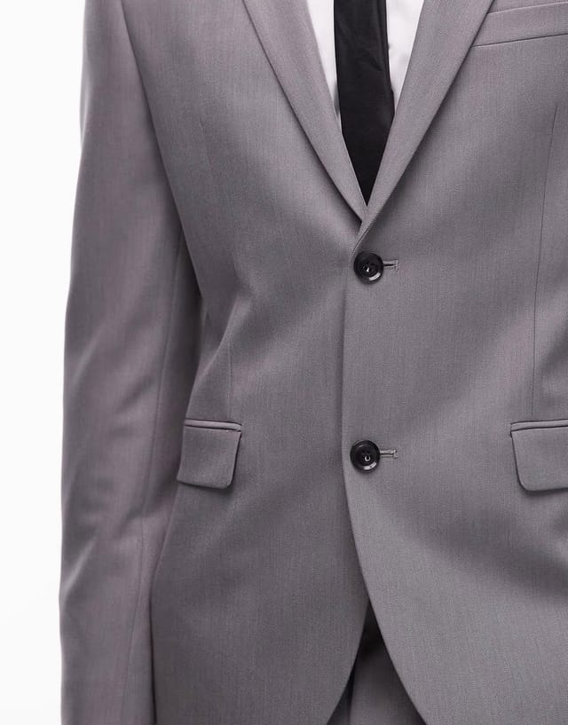 ASOS Topman skinny suit jacket in grey - 3