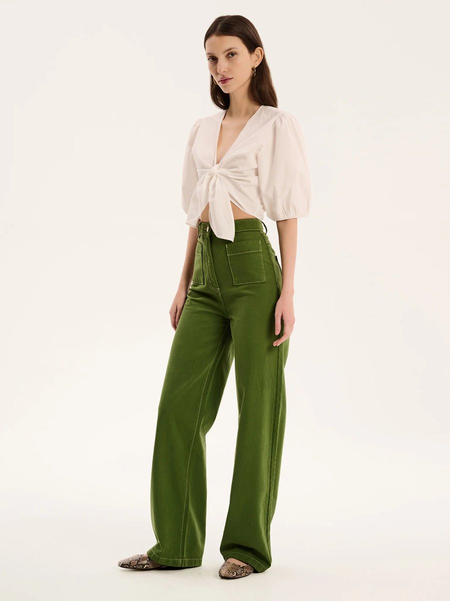 OMNES Karina Top in White - 2