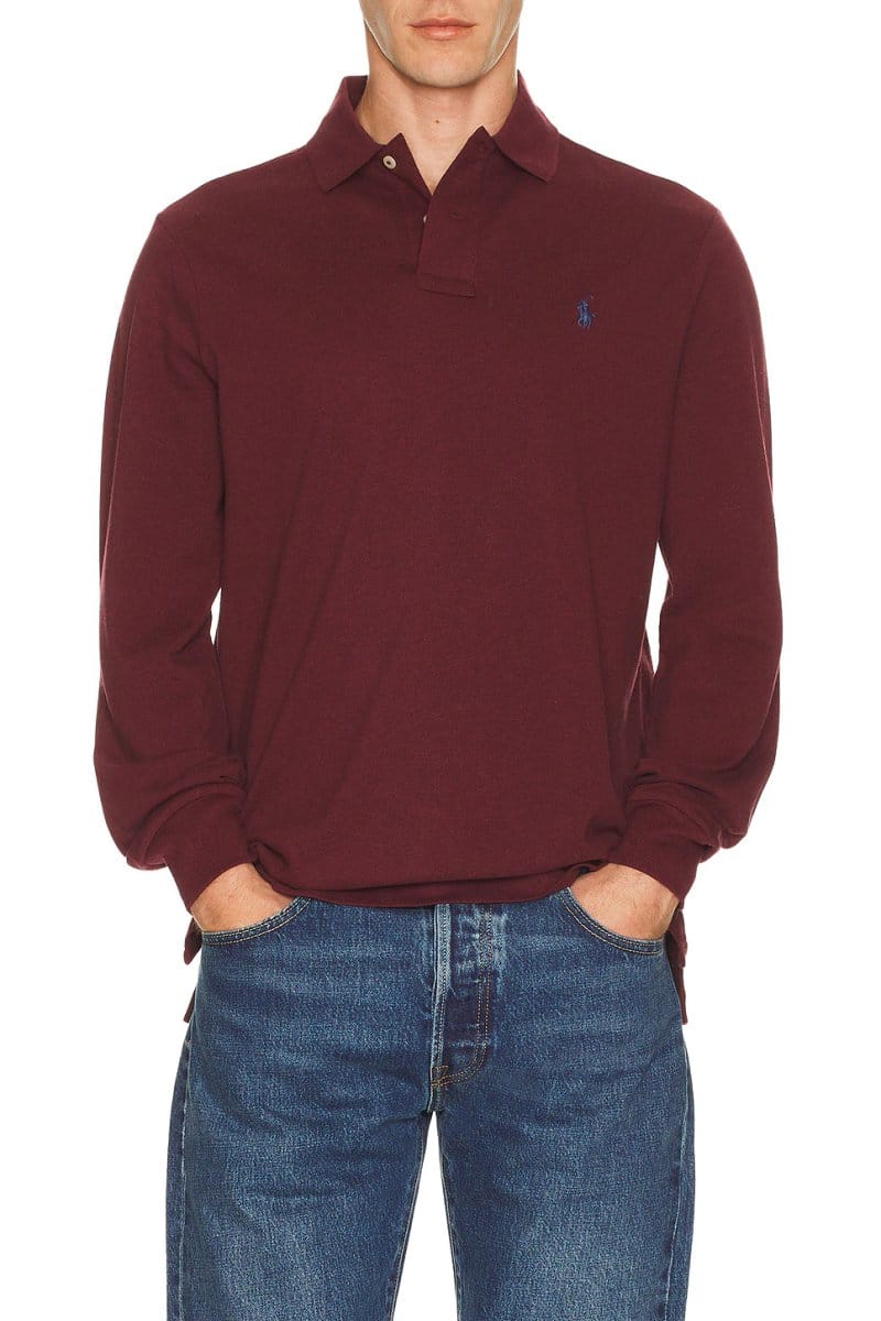 revolve Long Sleeve Mesh Polo - 4