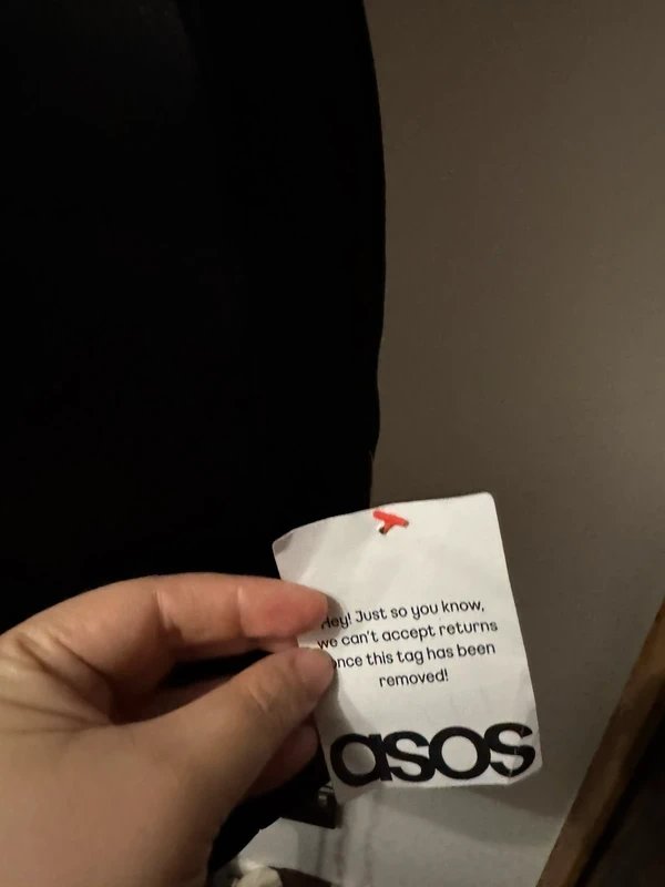 ASOS Design black mini dress body con straps detachable flower rhinestone studded brooch corsage size 10 - 4