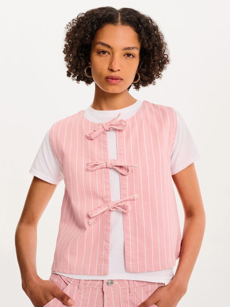OMNES Sloan Top in Pink - 2