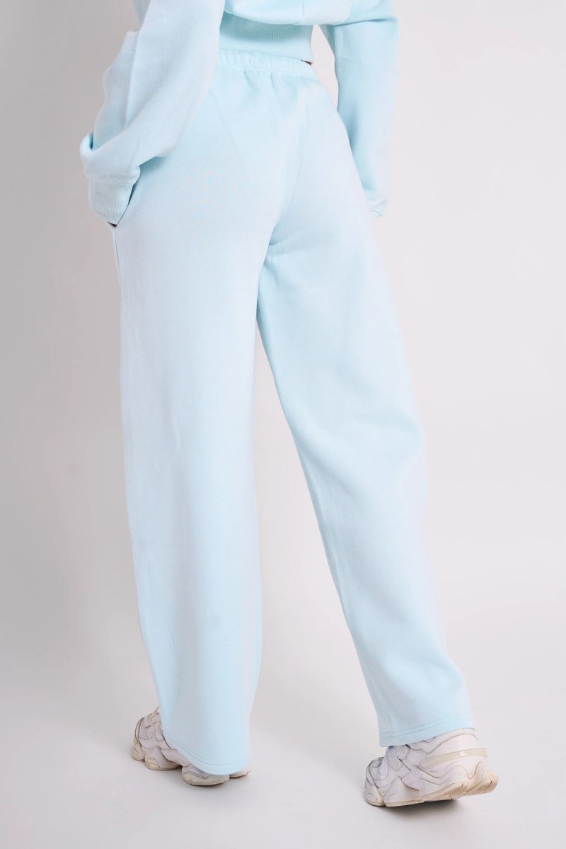 Kaiia Kaiia Logo Wide Leg Joggers Light Blue - 3
