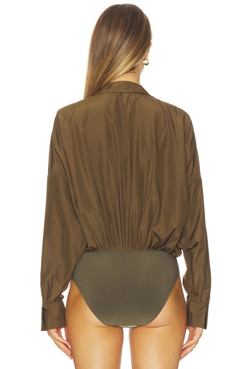 revolve x REVOLVE Super Oversized Boyfriend Shirt Bodysuit - 4