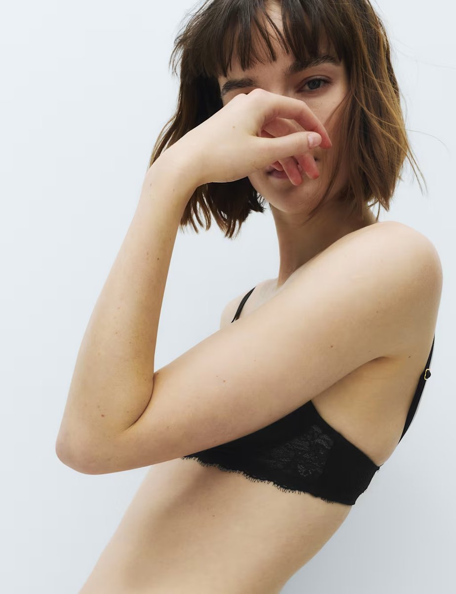 Marks & Spencer M&S Ida Lace Non Wired Plunge Bra (A-E) Black - 2