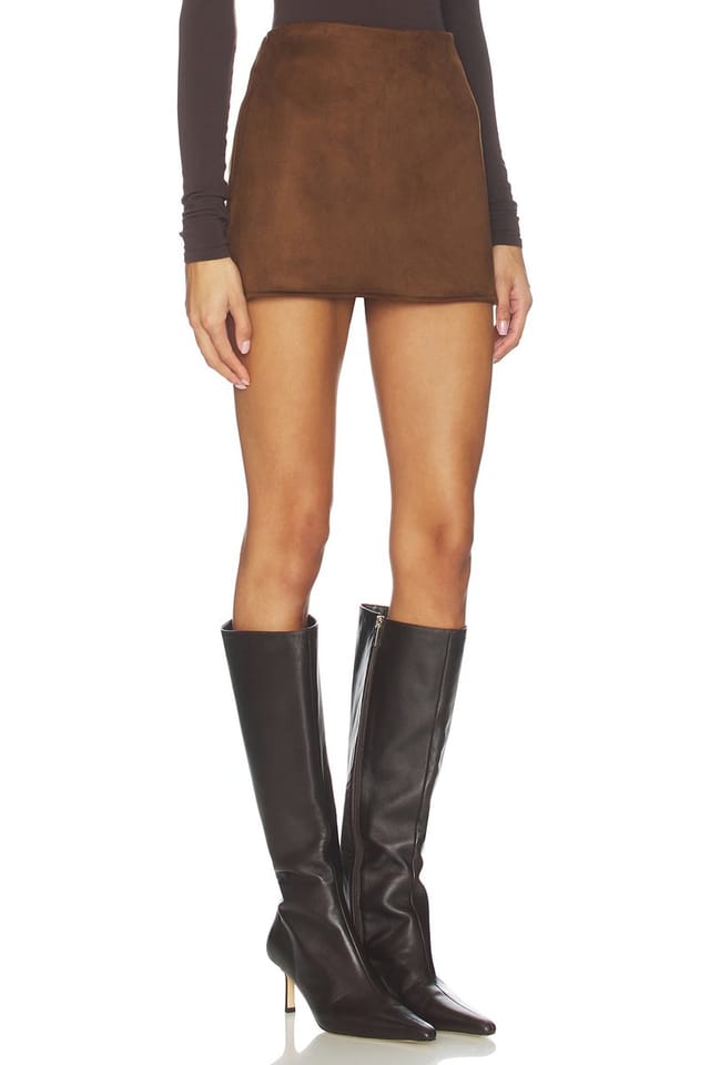 revolve Jacqui Faux Suede Mini Skirt - 2