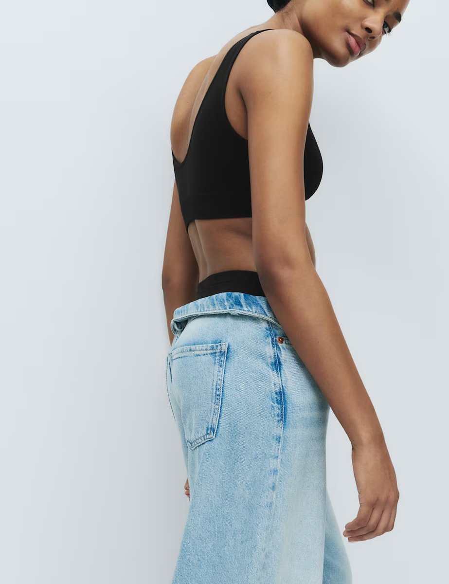 Marks & Spencer M&S 3 Pack Seamless V-Neck Crop Tops Black Mix - 3