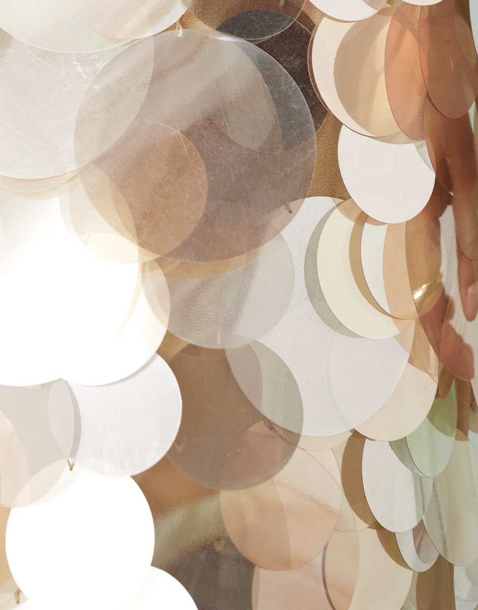 ASOS ARRANGE Curve mirror paillette column maxi skirt in silver - 4