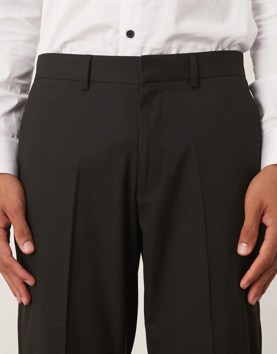ASOS ASOS DESIGN slim suit trousers in black - 4