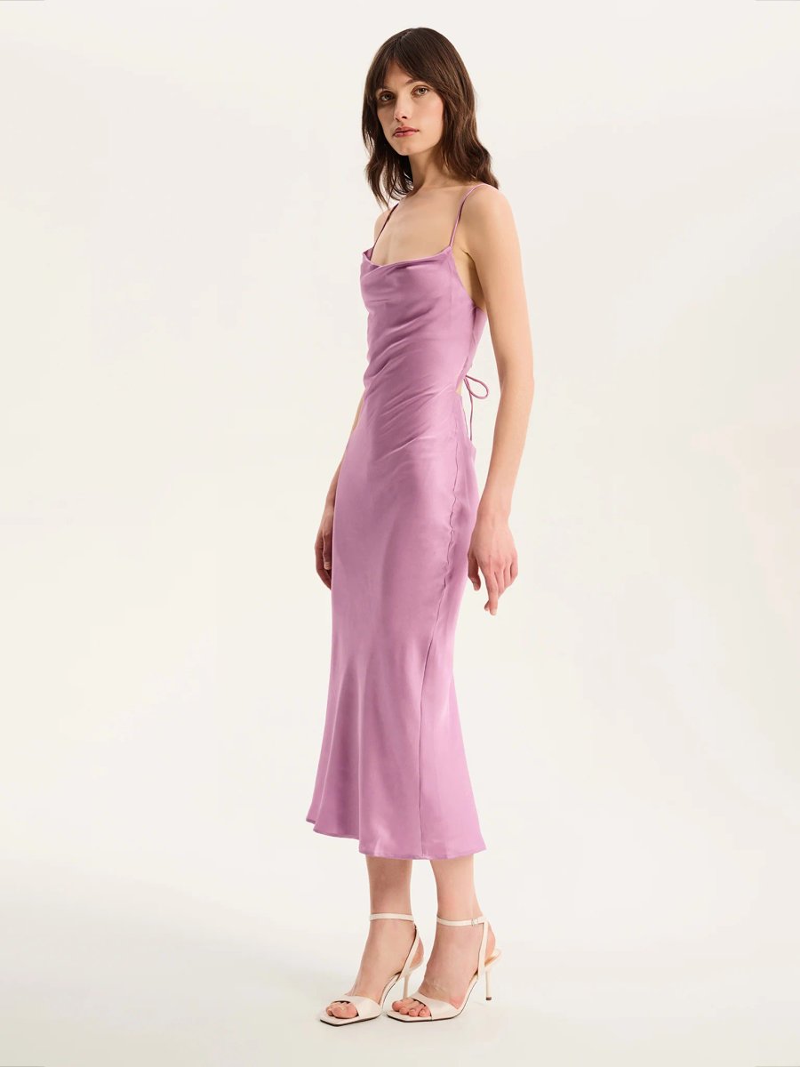 OMNES Riviera Midi Dress in Lavender - 3
