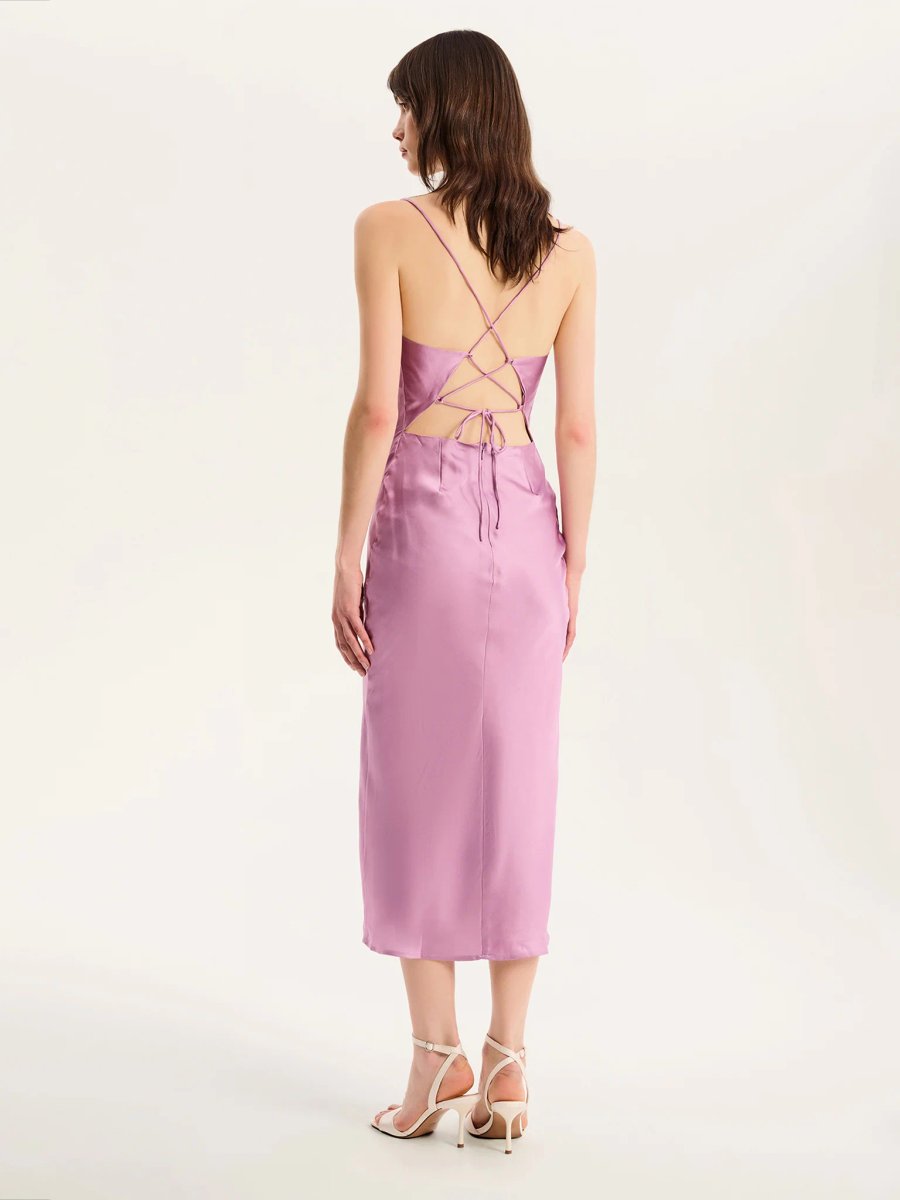 OMNES Riviera Midi Dress in Lavender - 4