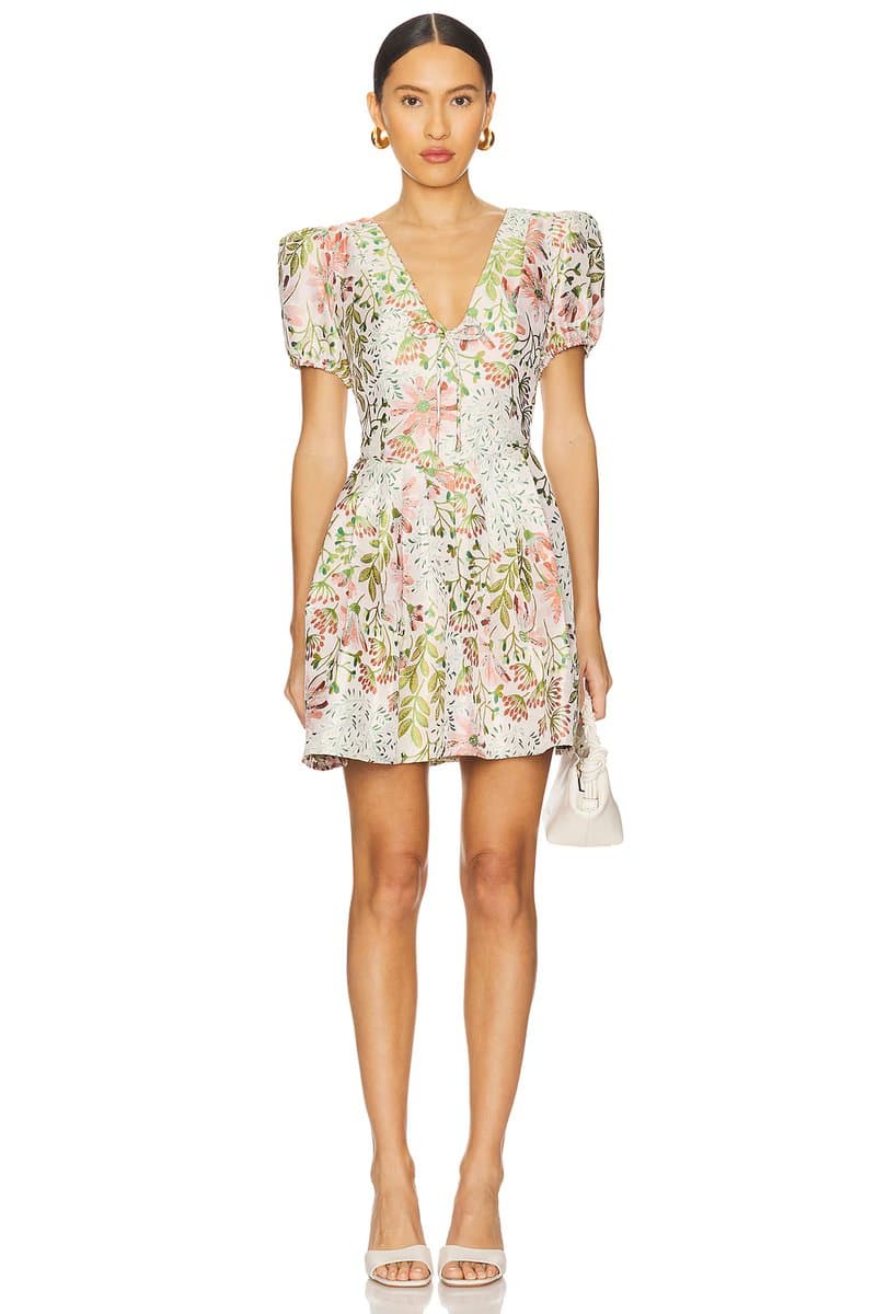 revolve Calaantha Puff Sleeve Mini Dress