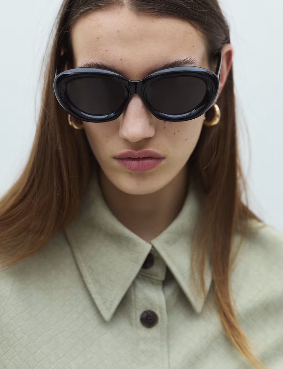 Marks & Spencer M&S Faux Suede Basket Weave Collared Shirt Light Olive - 2