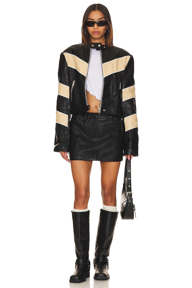 revolve Tobaias Faux Leather Skirt - 4