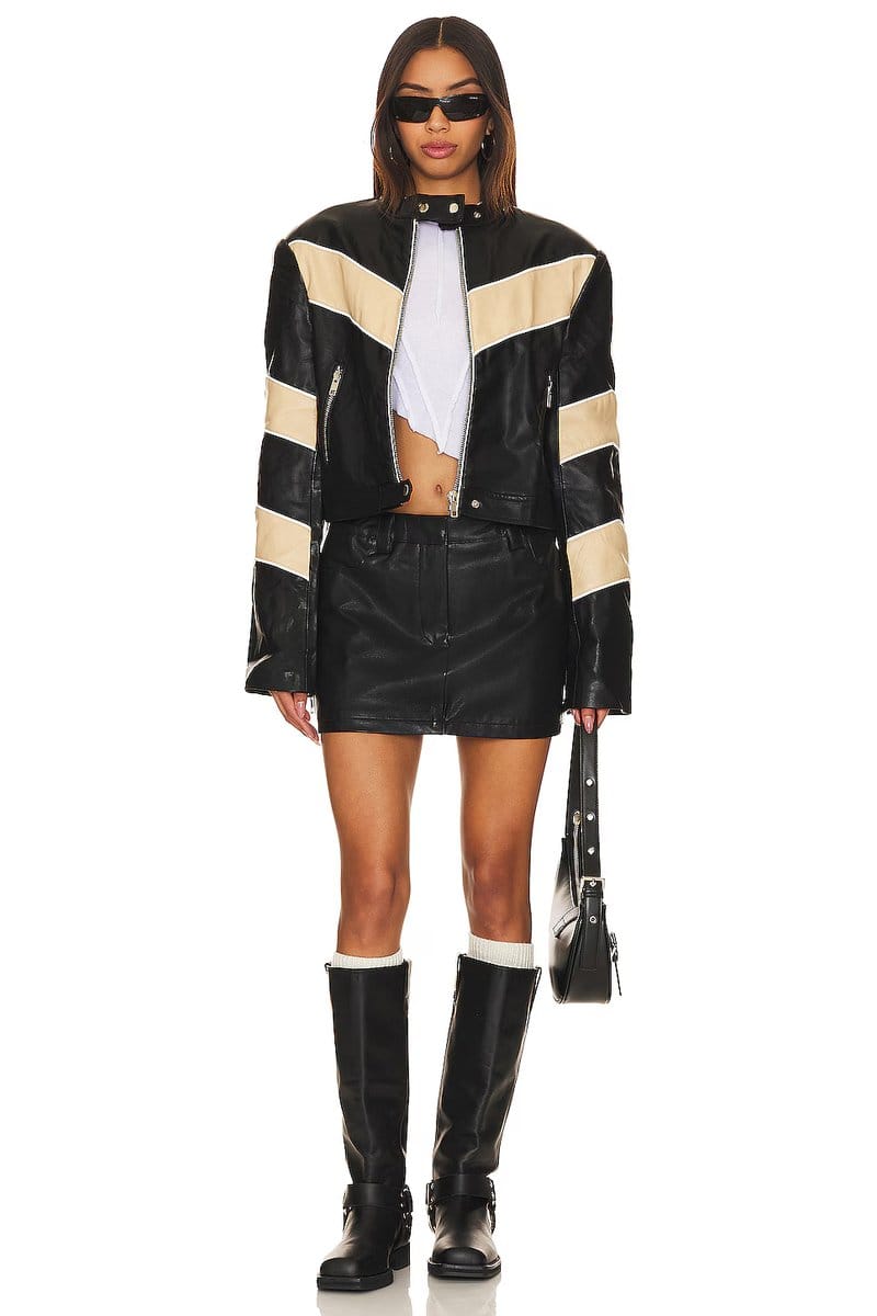 revolve Tobaias Faux Leather Skirt - 4