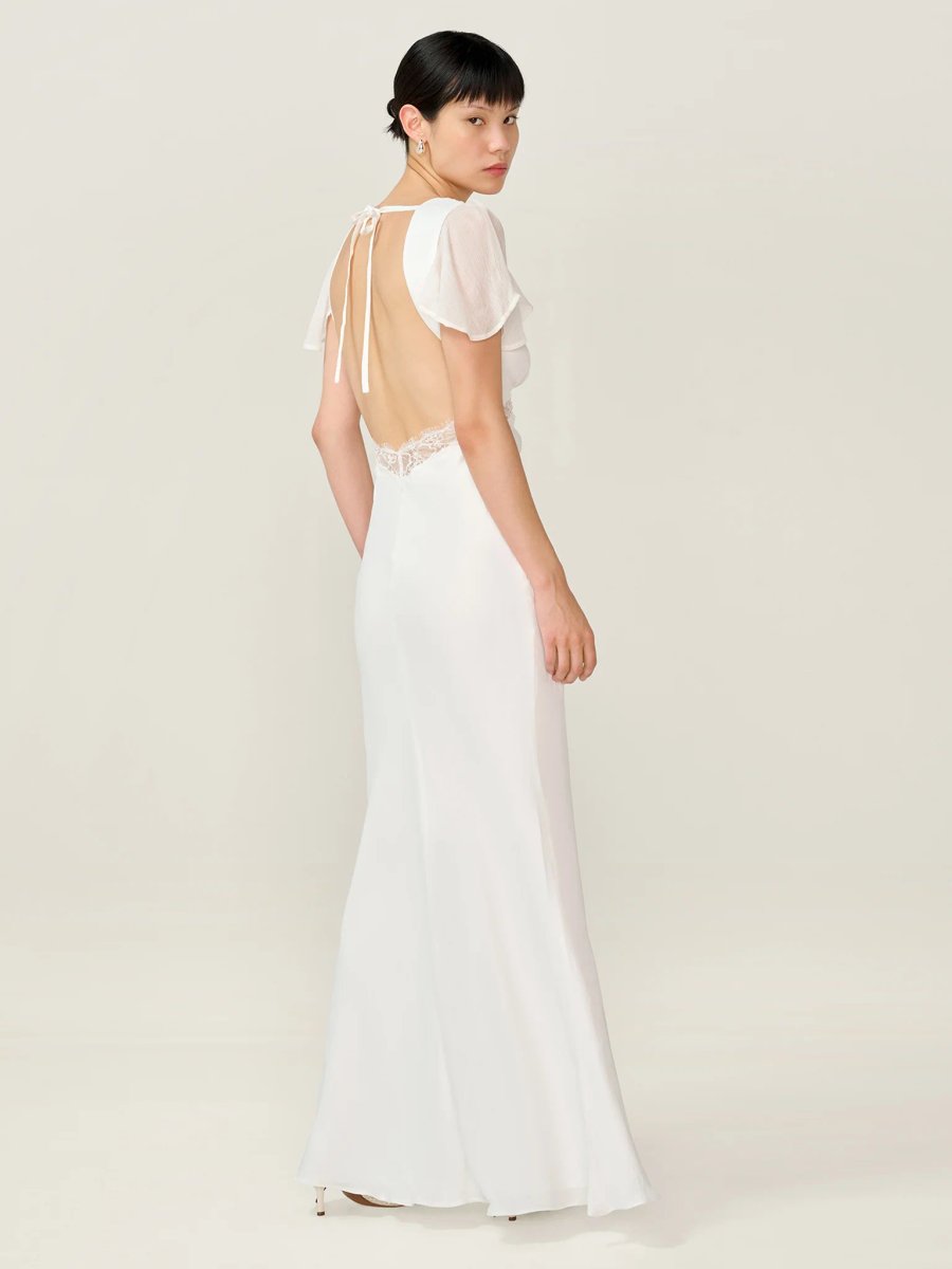 OMNES Meadow Dress in Ivory - 2