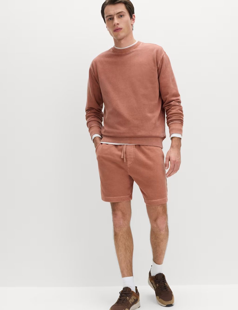 Marks & Spencer M&S Relaxed Fit Pure Cotton Garment Dye Short Rust - 2