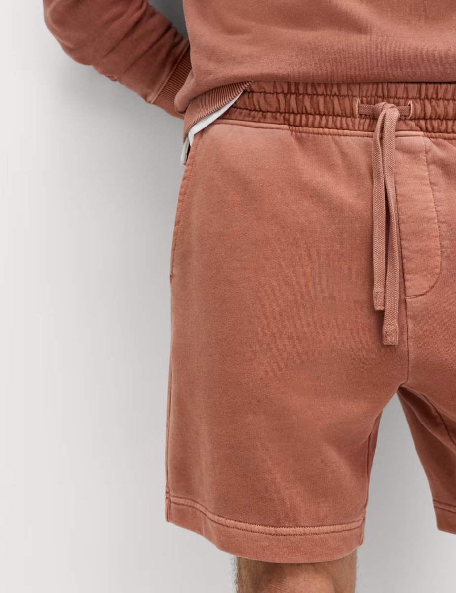 Marks & Spencer M&S Relaxed Fit Pure Cotton Garment Dye Short Rust - 3