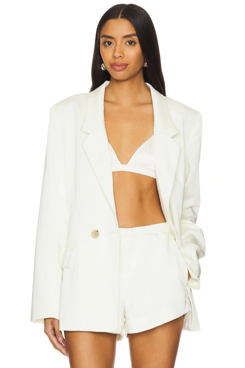 revolve Revolve Elegant Jackie Blazer in Ivory