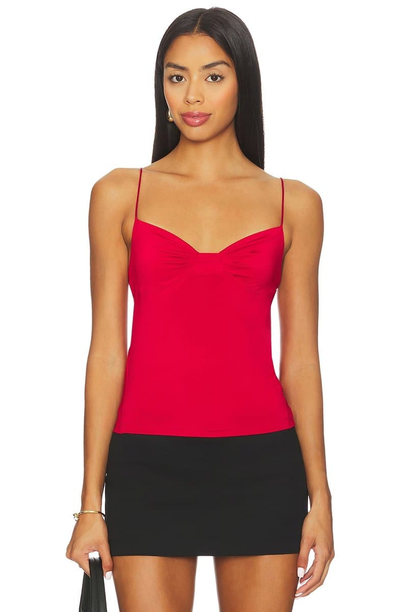 revolve Revolve My Way Triangle Cami in Deep Cherry