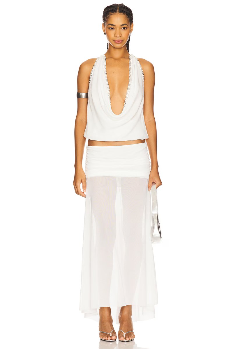 revolve Tatiana Backless Studded Top - 4