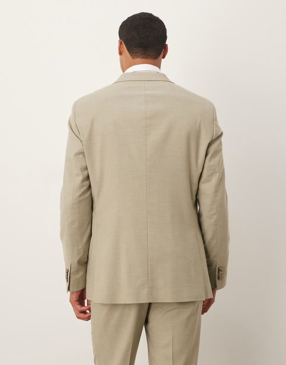 ASOS Mango slim fit blazer co-ord in pale green - 3