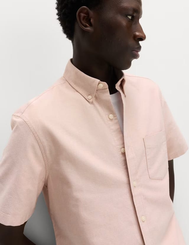 Marks & Spencer M&S Ultimate Pure Cotton Oxford Shirt Rust - 2