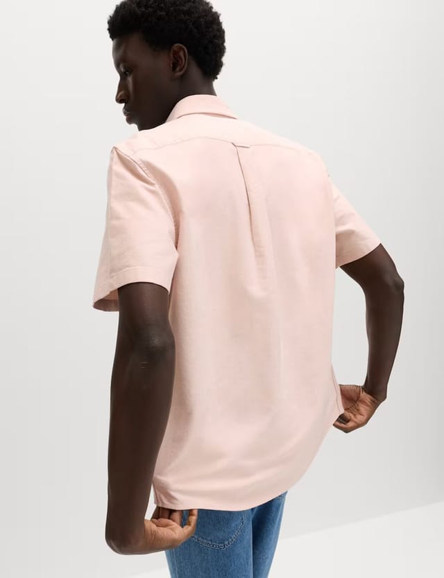 Marks & Spencer M&S Ultimate Pure Cotton Oxford Shirt Rust - 3