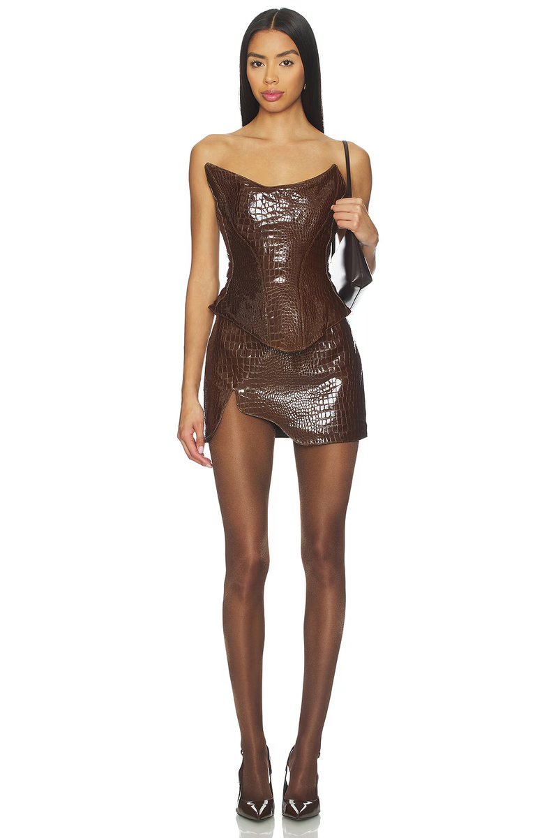 revolve Nemesis Leather Corset Top - 4