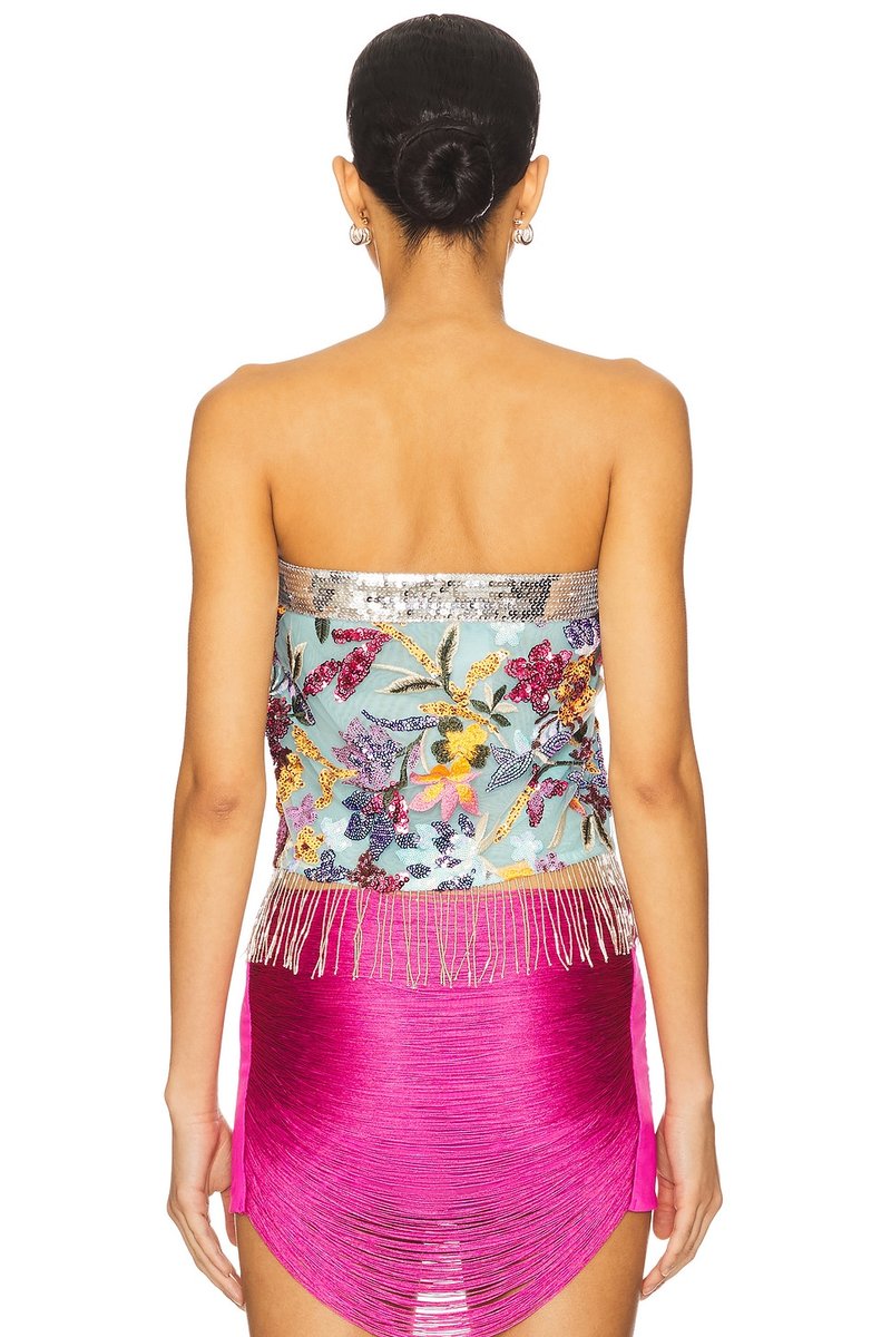 revolve Sequin Scarf Top - 3