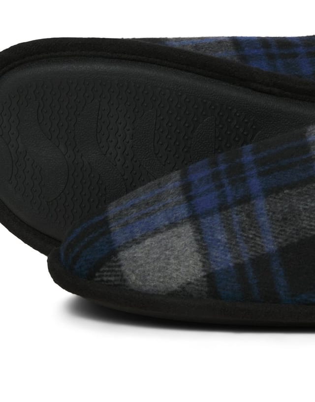 ASOS Jack & Jones House slippers in navy blazer - 2