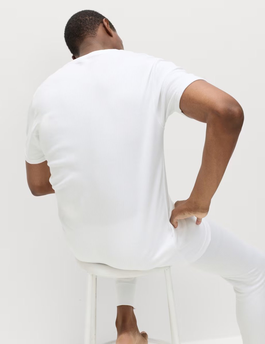 Marks & Spencer M&S Heatgen™ Medium Thermal Short Sleeve Top White - 2