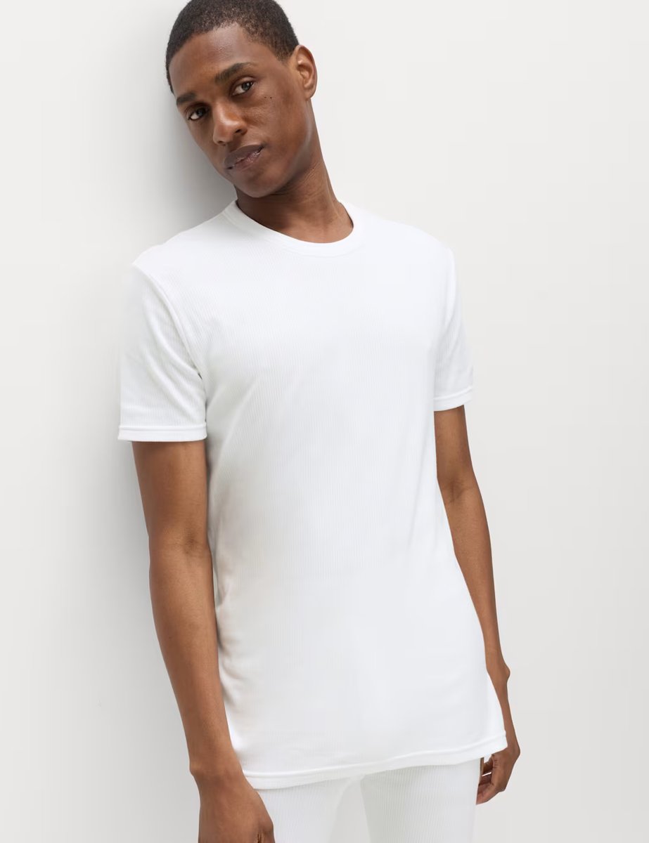 Marks & Spencer M&S Heatgen™ Medium Thermal Short Sleeve Top White - 4