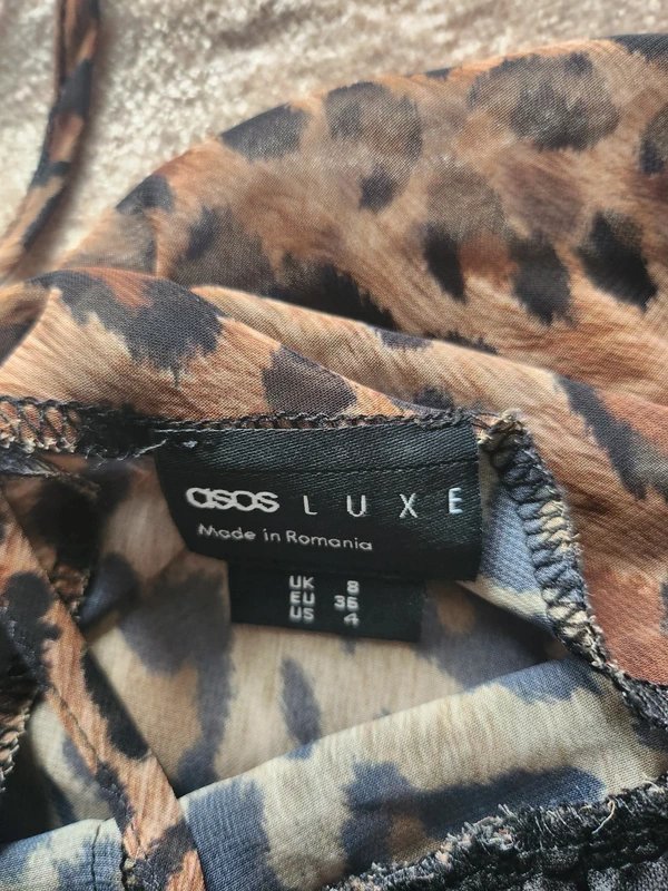 ASOS ASOS Luxe Chiffon Cami in Leopard Print - 2