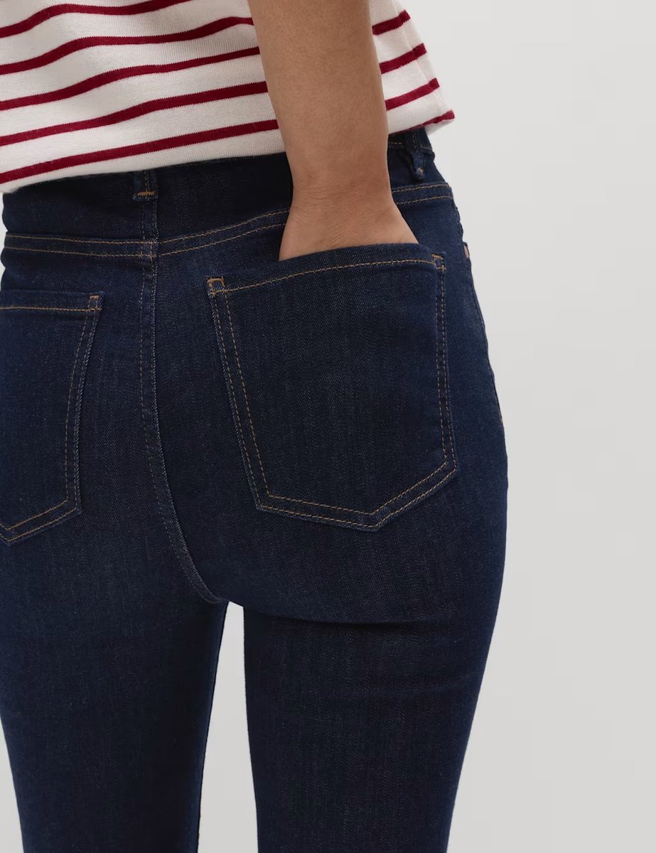 Marks & Spencer M&S Ivy Supersoft High Waisted Skinny Jeans Indigo Mix - 3