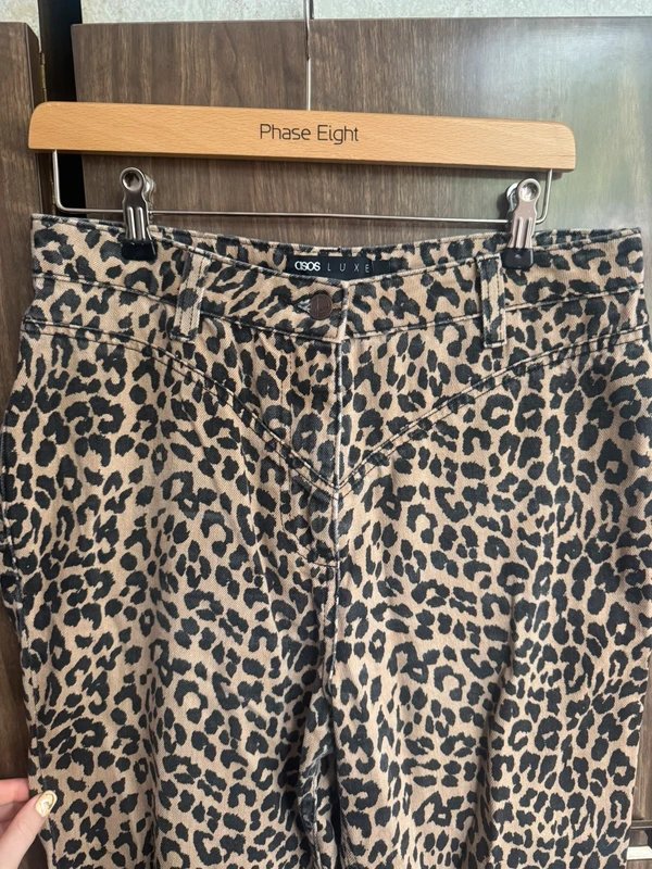 ASOS ASOS luxe leopard jeans - 3