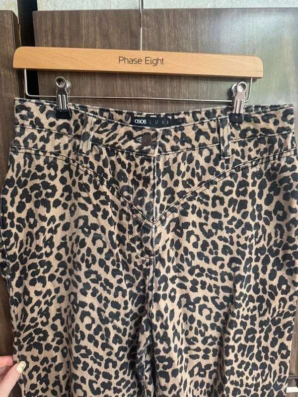 ASOS ASOS luxe leopard jeans - 3