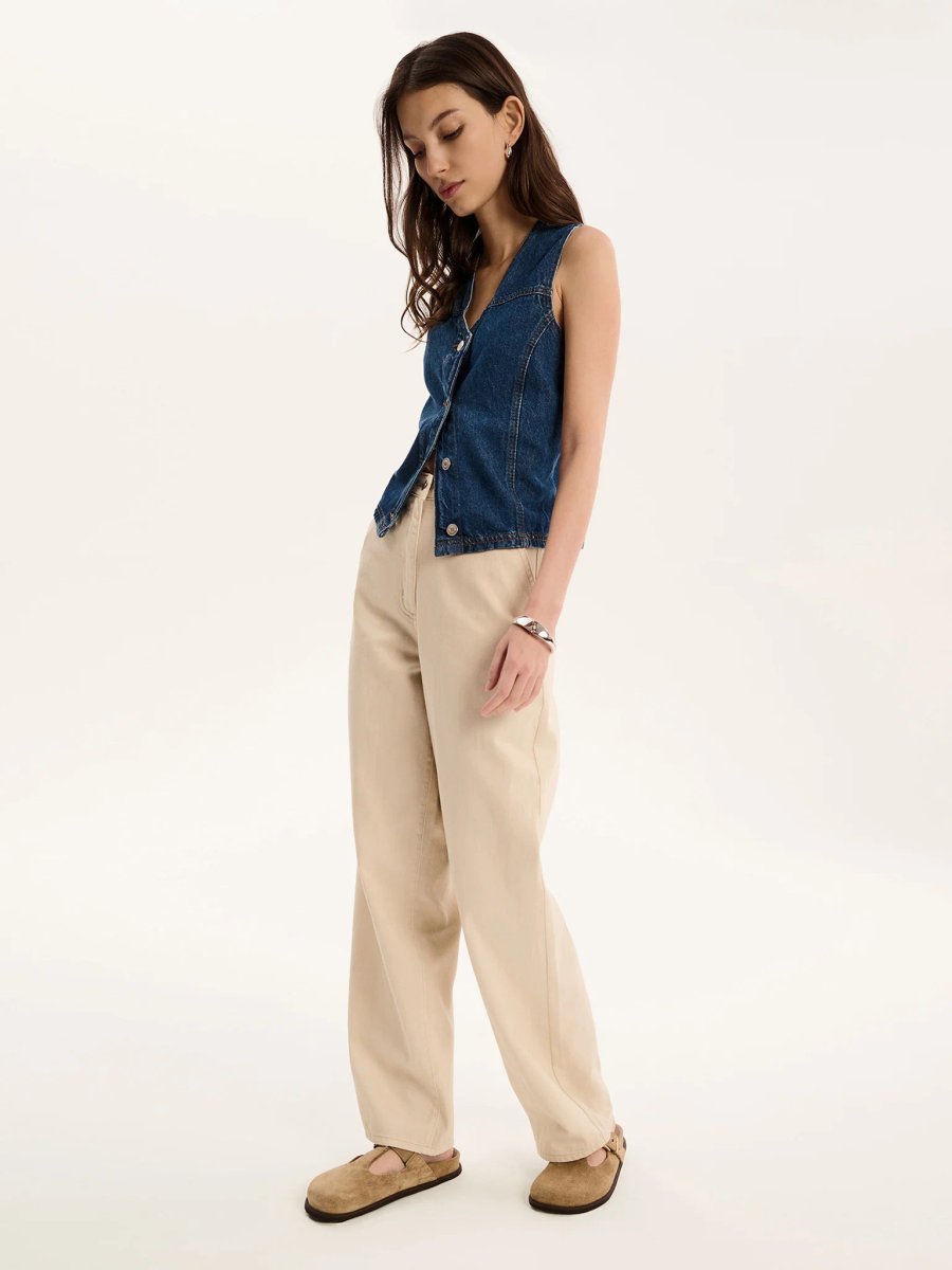 OMNES Marlo Jean in Ecru - 2