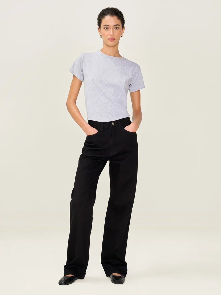 OMNES OMNES Hart Slim Jean in Black