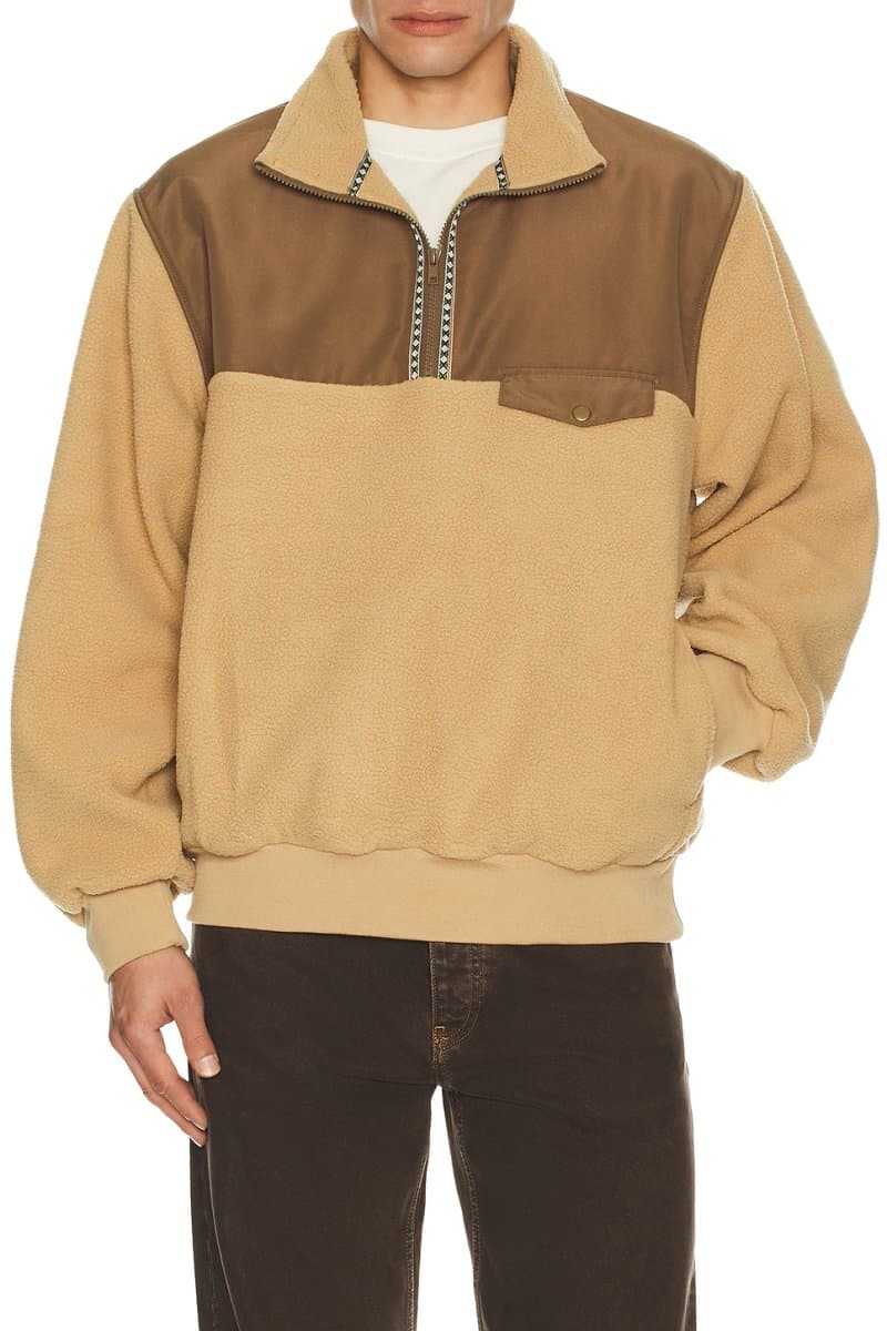 revolve Pfeiffer Sherpa Fleece Quarter Zip