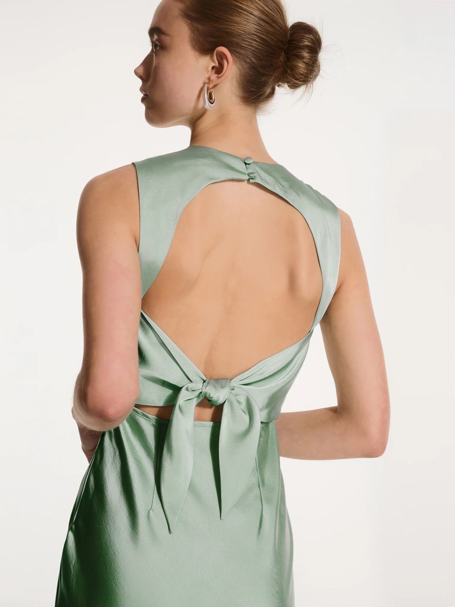 OMNES Nova Dress in Sage - 4