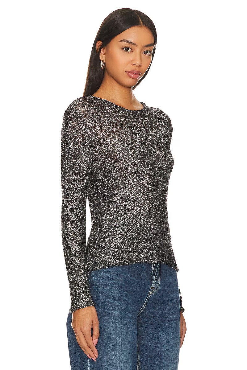 revolve Sequin Knit Top - 2