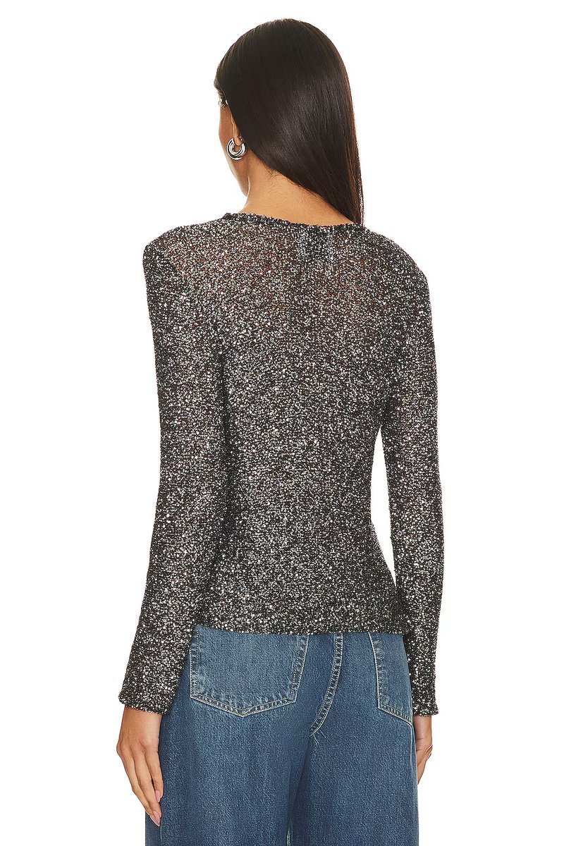 revolve Sequin Knit Top - 3