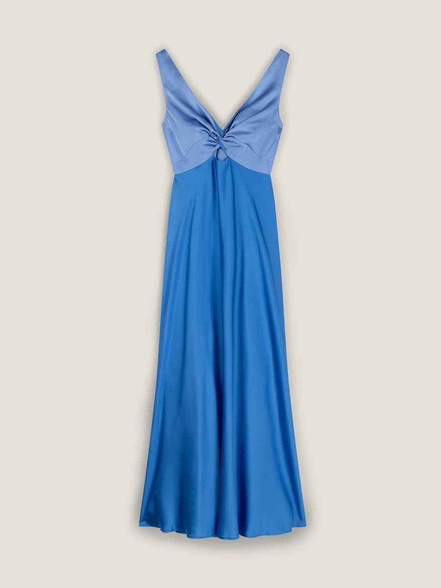 OMNES Maggy Dress in Vista Blue and Blue - 1