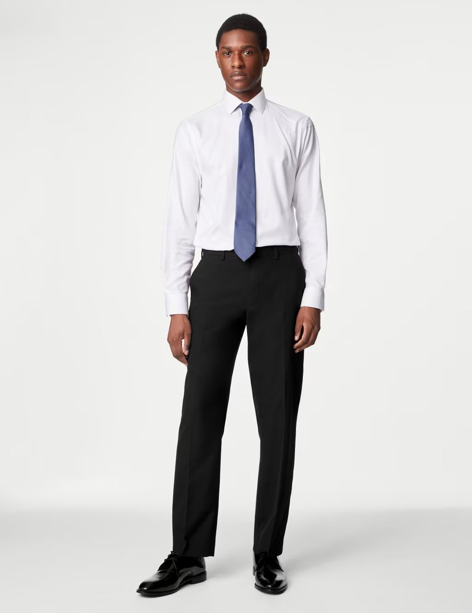 Marks & Spencer M&S Regular Fit Suit Trousers Black - 2