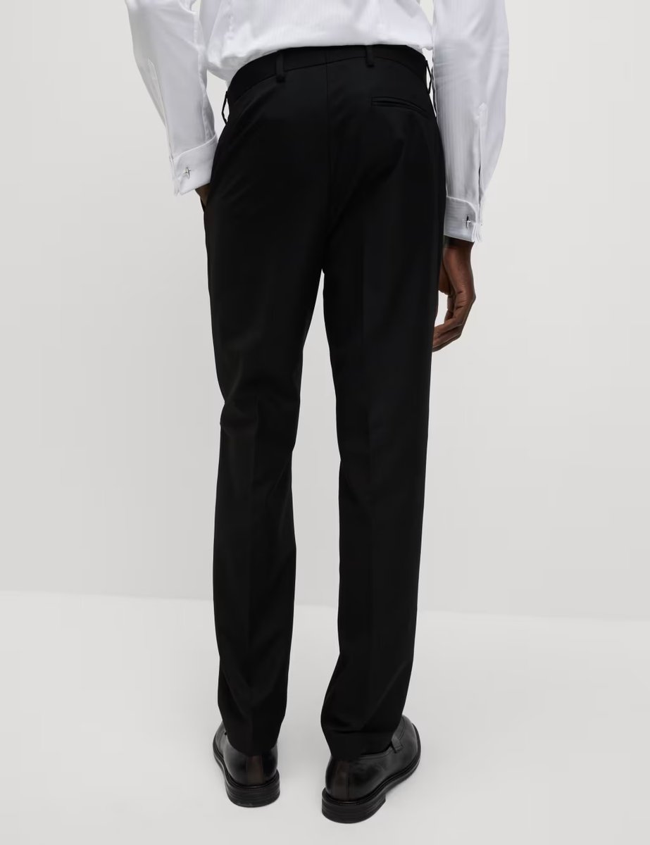 Marks & Spencer M&S Regular Fit Suit Trousers Black - 4