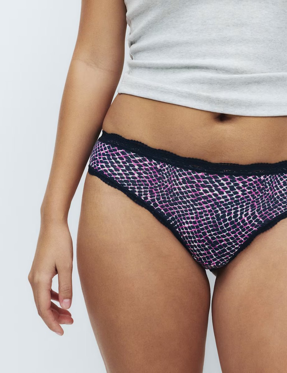 Marks & Spencer M&S 3pk Cotton Rich Brazilian Knickers Medium Navy - 3