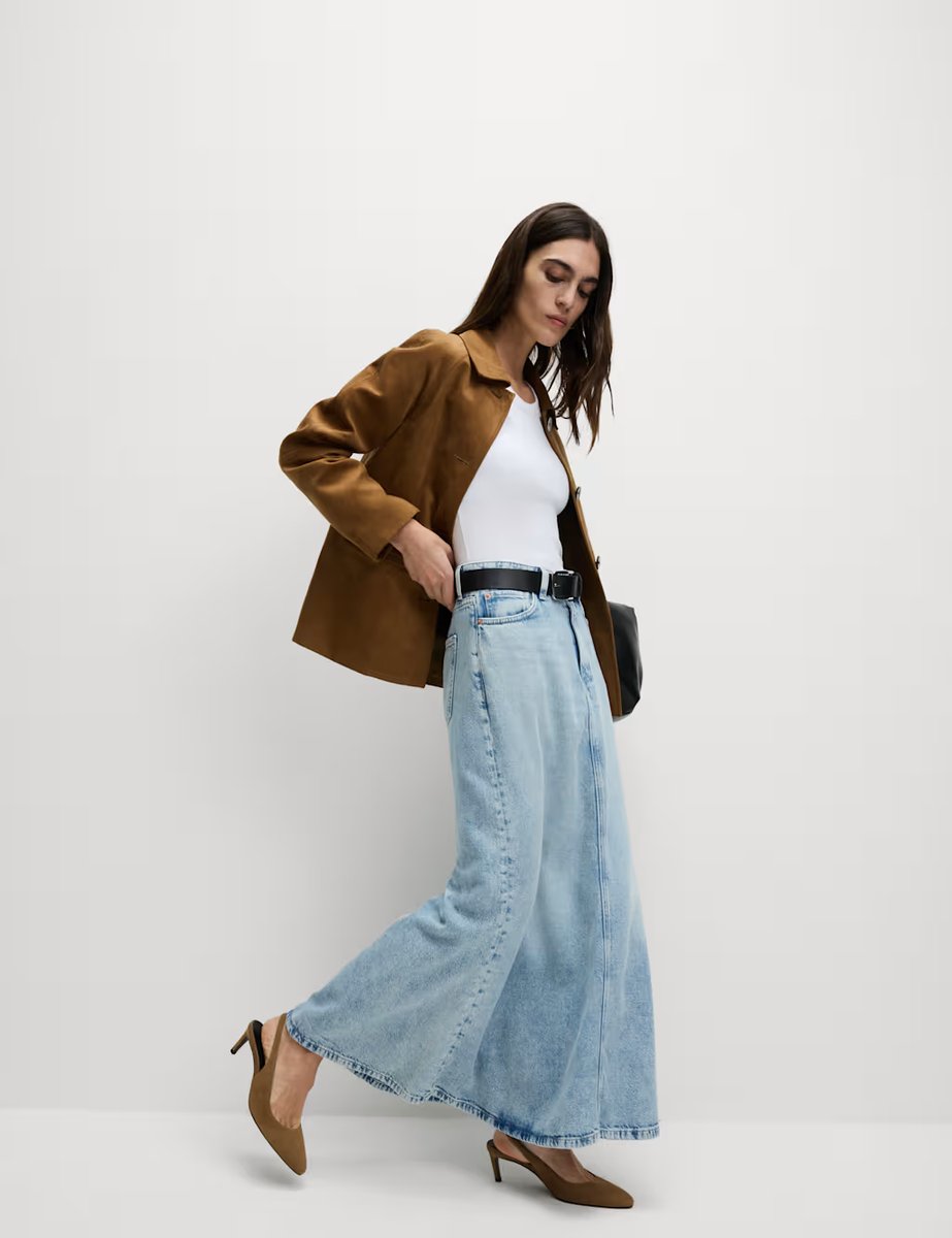 Marks & Spencer M&S Cotton Rich Ribbed Scoop Neck Bra Vest Top White - 2