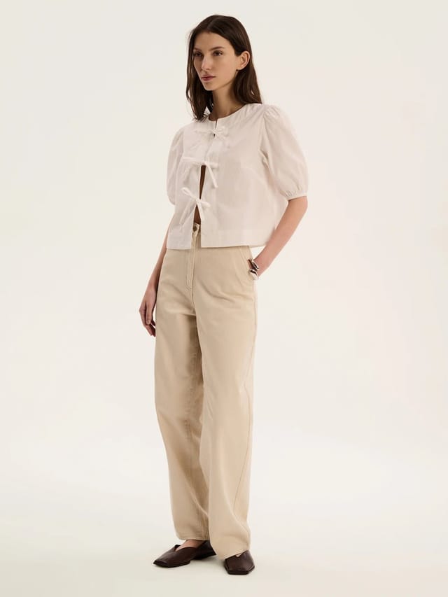 OMNES Apollo Blouse in White - 2